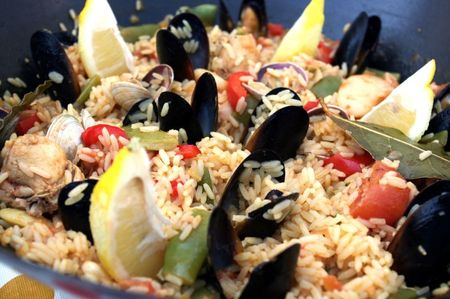 recettes plats PAELLA VALENCIANA