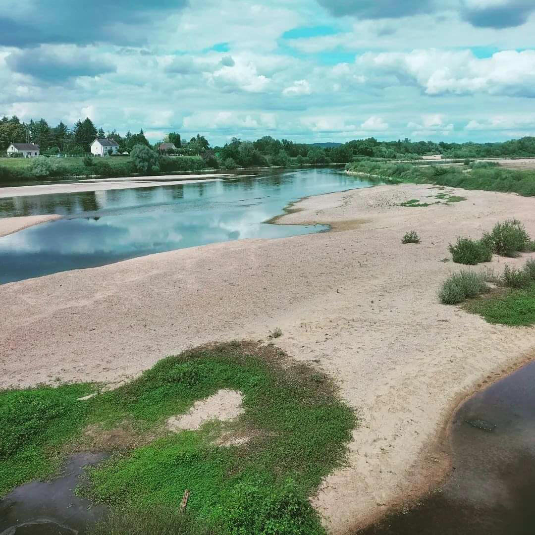 Fourchambault, pont de Loire, Loire août 2022, insta
