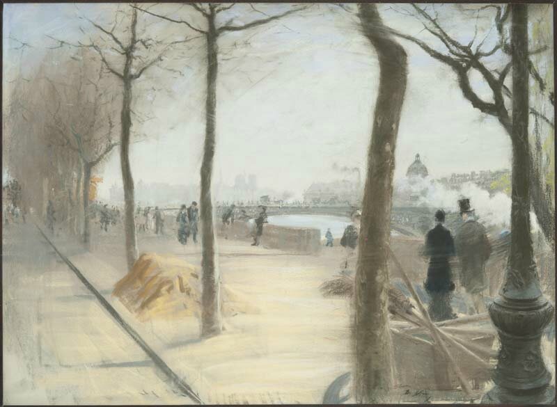 de Nittis, le long de la Seine
