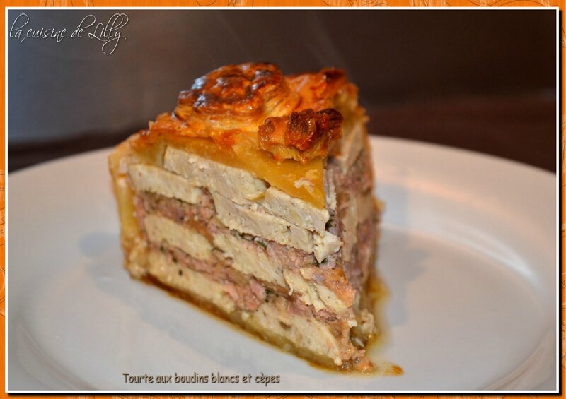 tourte aux boudins blancs