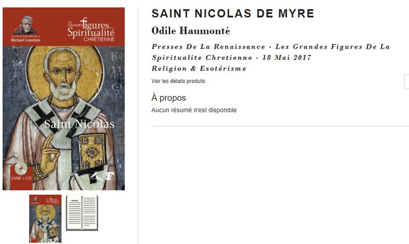 Saint Nicolas SPIRITUALITE