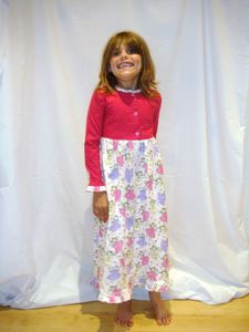 Chemise de nuit Princesse Fée 6 ans Ina sourire face flash