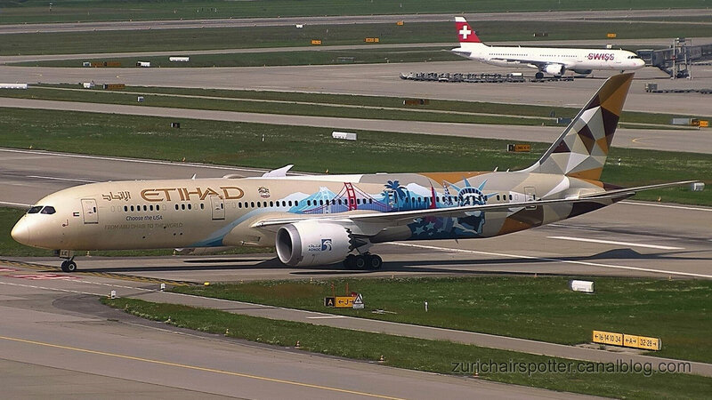 Boeing 787-9 Dreamliner Choose the USA livery (A6-BLE) Etihad Airways