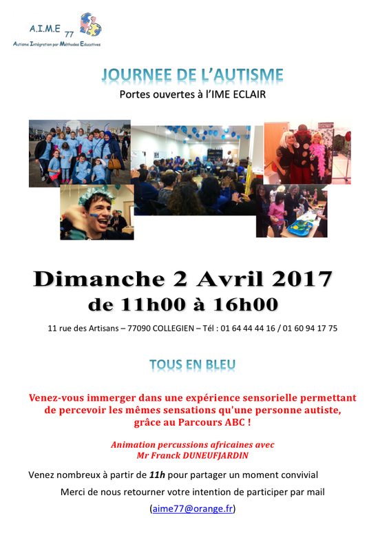 affiche portes ouvertes IME ECLAIR 2 avril 2017