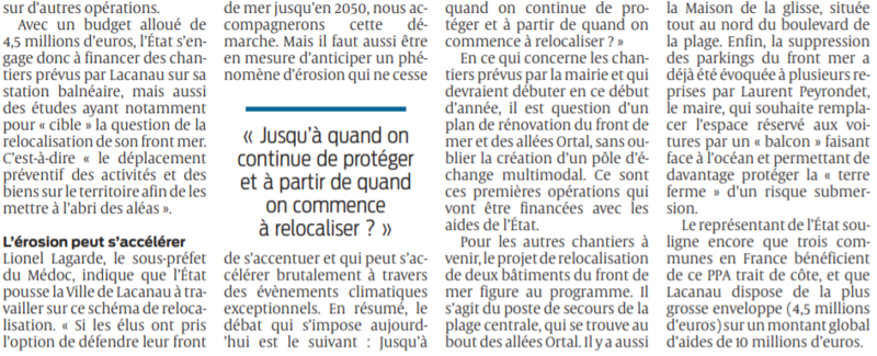 2021 10 08 SO L'état soutient Lacanau jusqu'à 4 millions et demi d'euros3