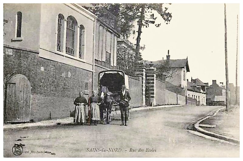 SAINS DU NORD-Rue des Ecole ou Rue Edmond Wiart