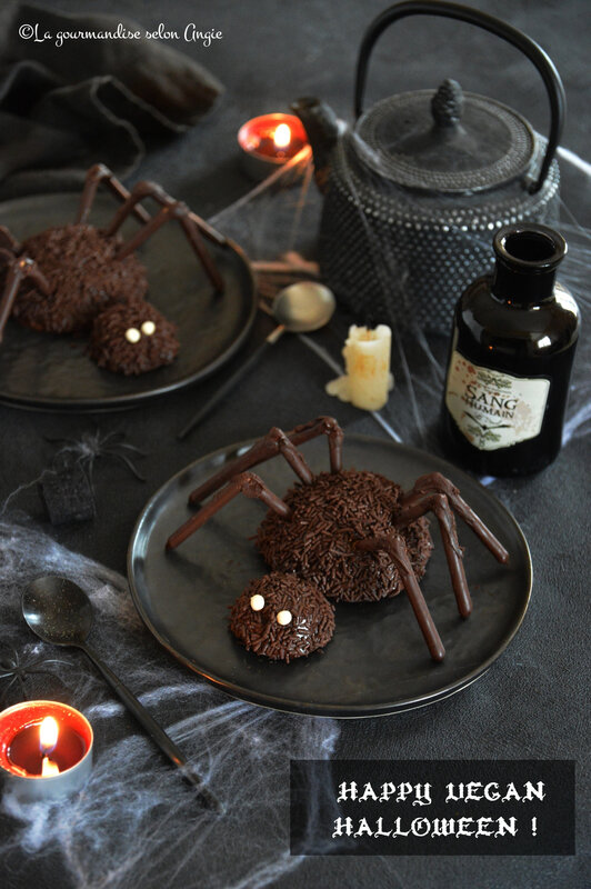 gâteau araignée chocolat vegan halloween (1) (1)
