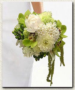 Green-and-White-Wedding-Bou