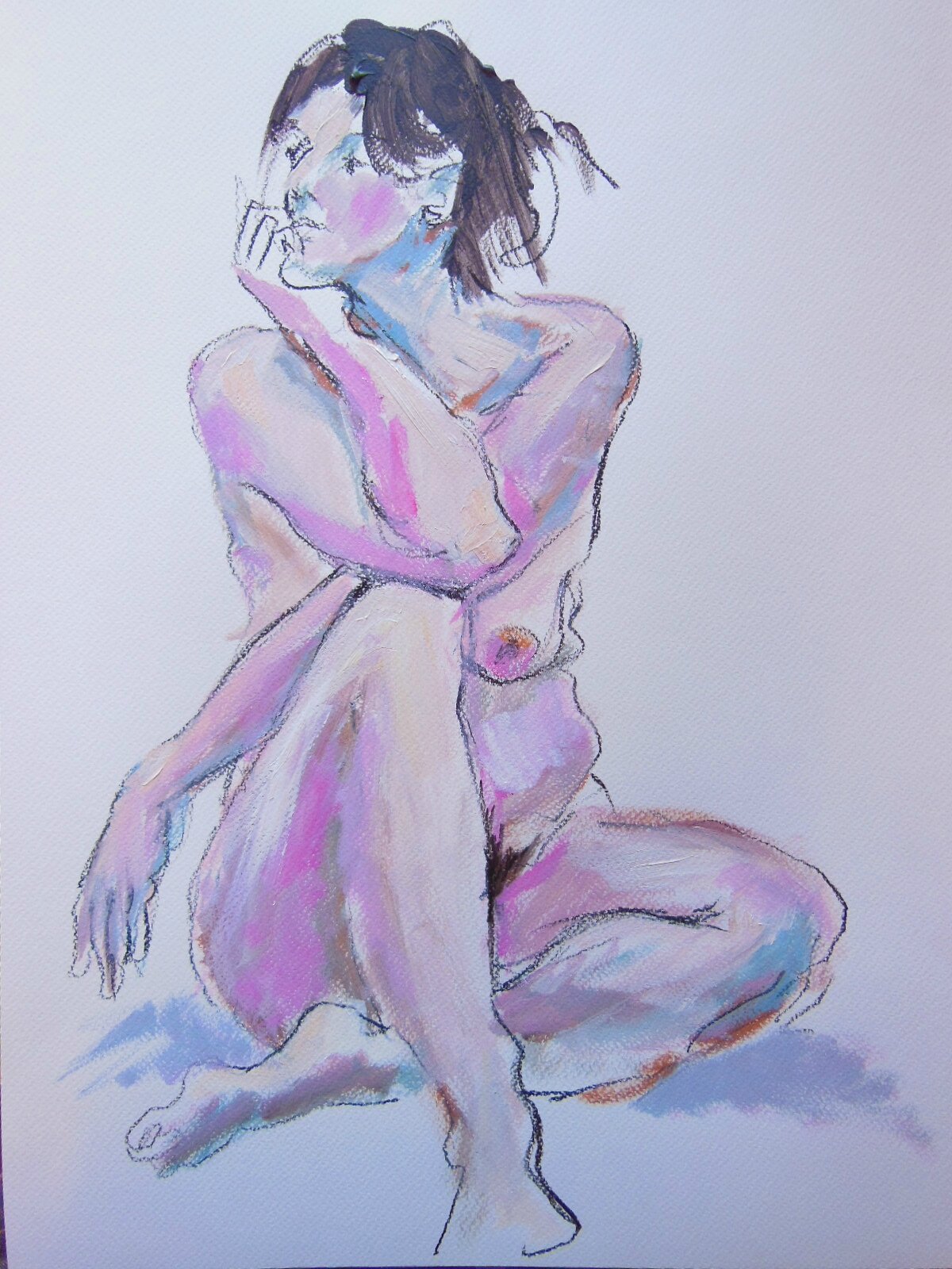 Dessin peinture nu alain montoir - Sonia 01 15 (17)