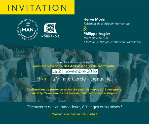 Invitation REGION NORMANDIE_rencontre ambassadeurs