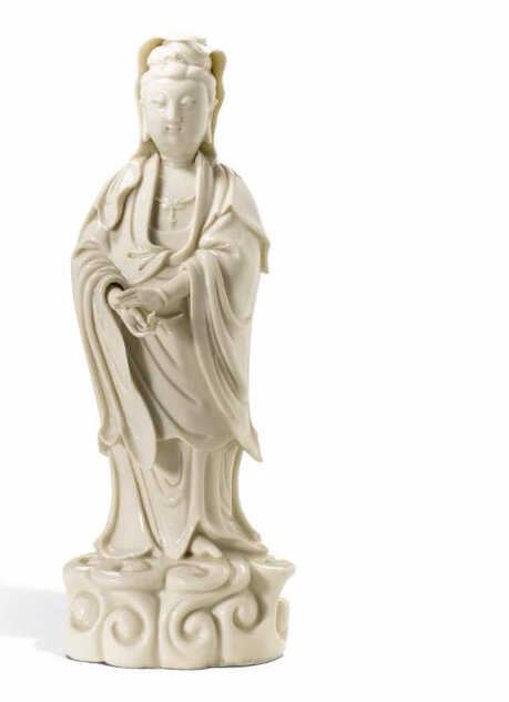 A Dehua figure of Guanyin, Qing dynasty, 18th century