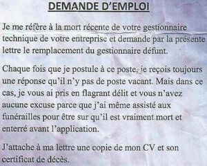 Demande d'emploi