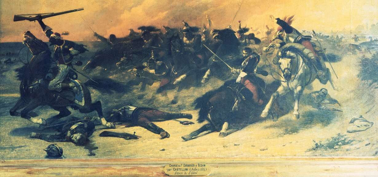 Castellani, charge du 1er cuirassier à Sedan dite charge d'Alincourt (1874)