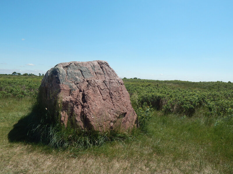 Saskatchewan_wanuskewin heritage park 4_buffalo rubbing stone