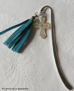 Marque pages religieux (turquoise)