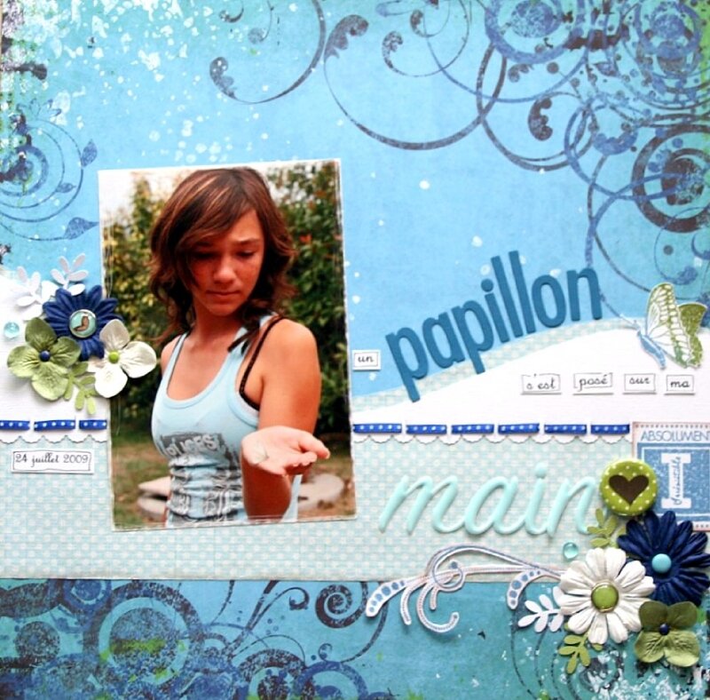 un papillon s'est posé