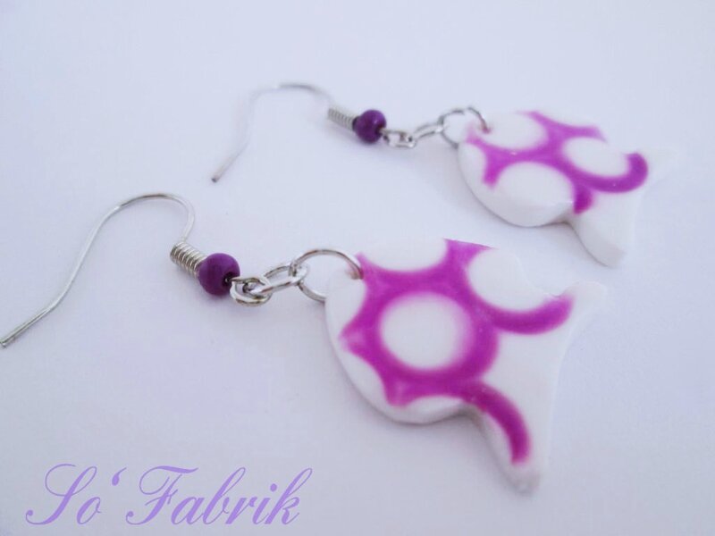 Boucles d'oreilles violet Bubble SF (6)