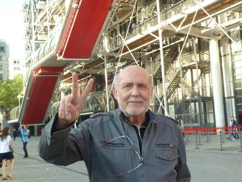 fred forest devant le centre pompidou