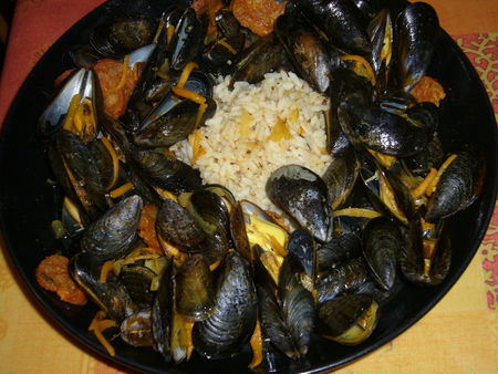 Moules à l’espagnole recettes Moules au chorizo et ses frites de Panais