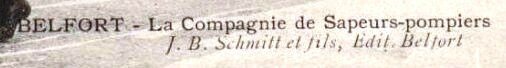 Belfort 1913 CPA Sapeurs pompiers R