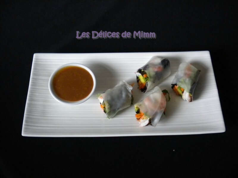 Rouleaux de printemps, sauce aux cacahuètes 5