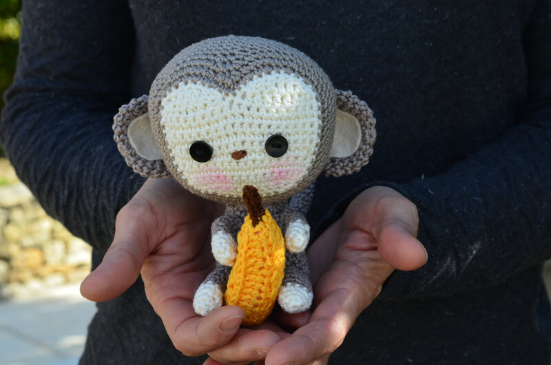 Ouistiti-singe-crochet-la chouette bricole