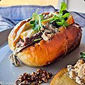 Mushroom roll - mon sandwich aux champignons et boeuf