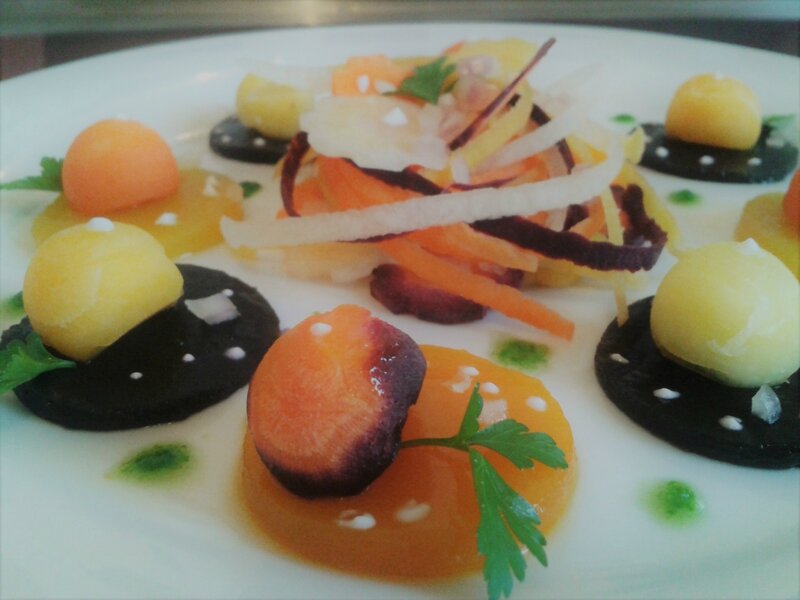 Salade de carotte revisitée ( du chef Custos) entrée de fêtes