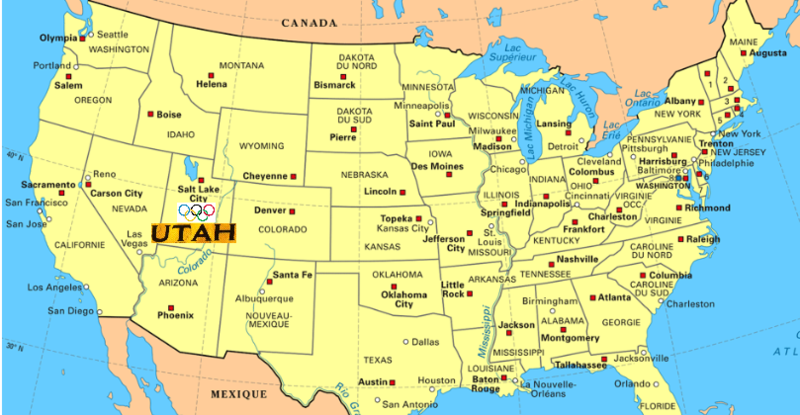 Carte USA Utah