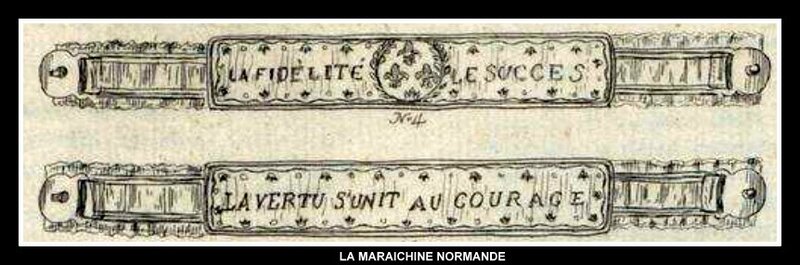 JARRETIERE POLITIQUE DUCHESSE DE BERRY