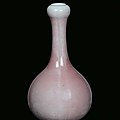 A monochrome red porcelain vase, China, Qing Dynasty, 19th century <b>Daoguang</b> <b>mark</b>