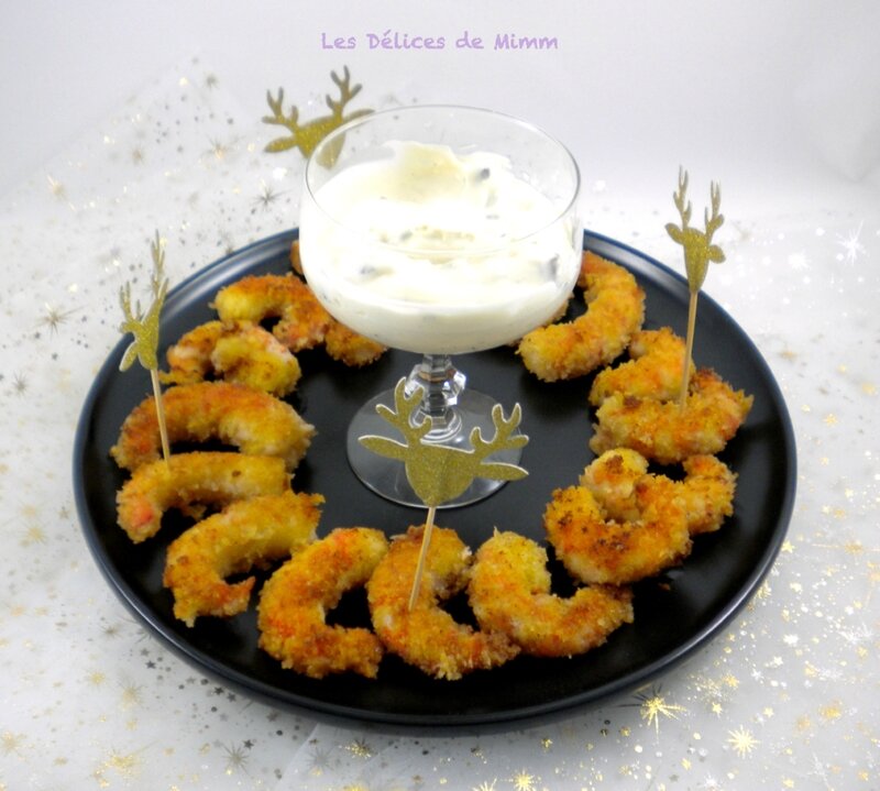 Crevettescroustillantesetmayonnaiseàlatruffe