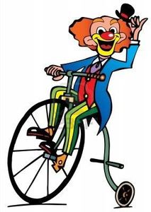 image clown vélo carnaval