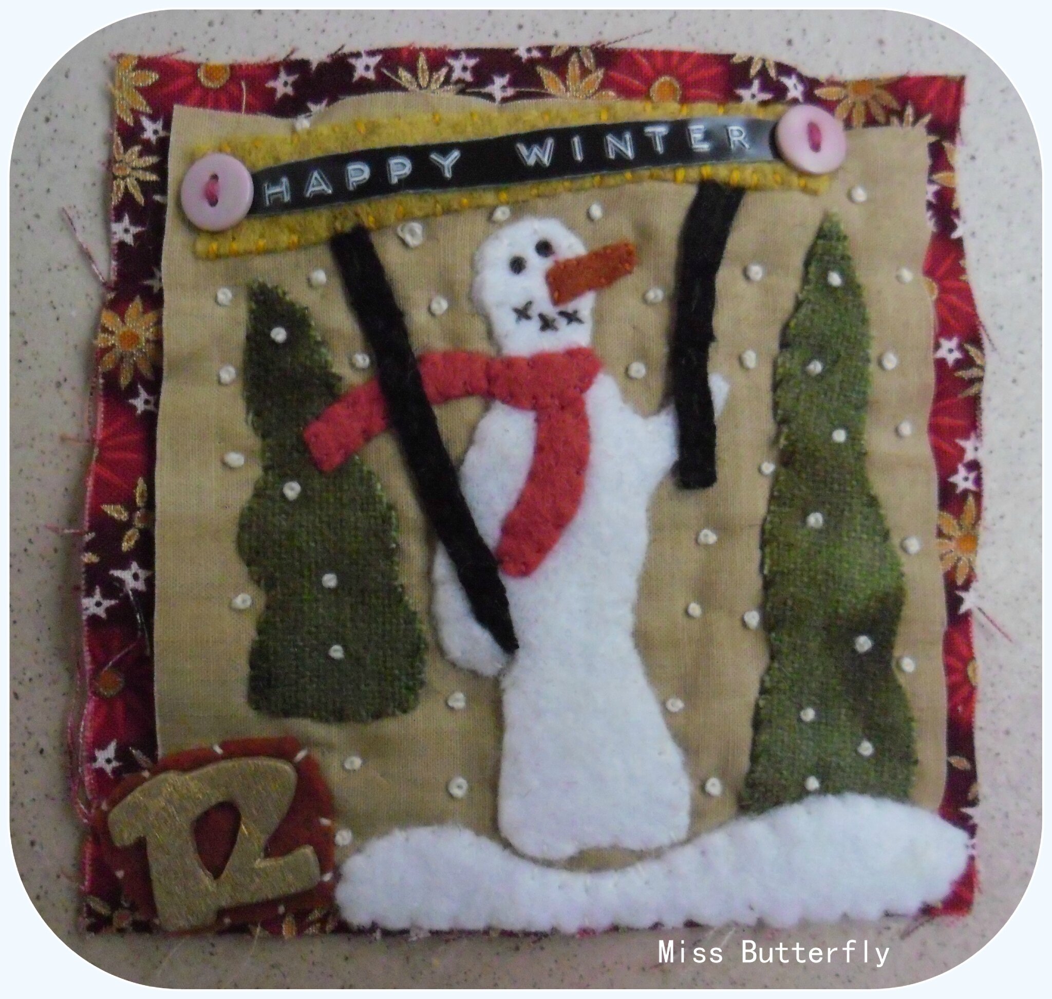 carré de noel quiltmania 12