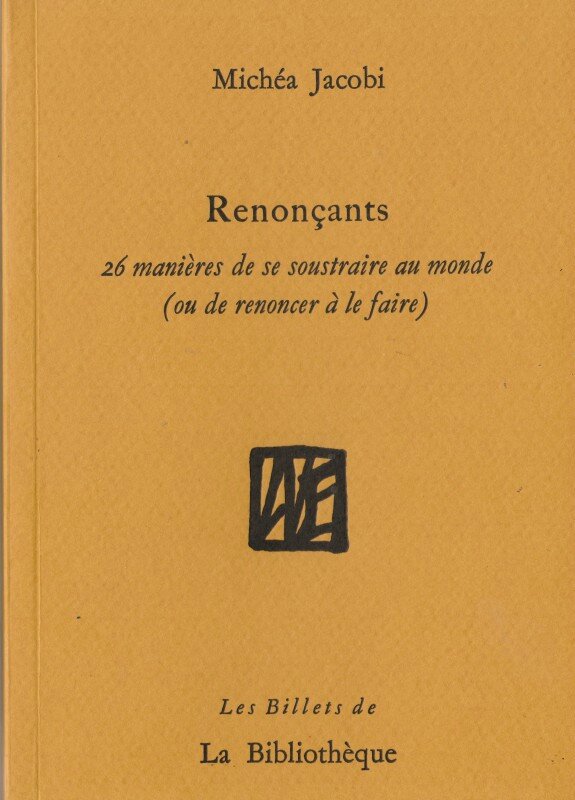 Renonçant couverture