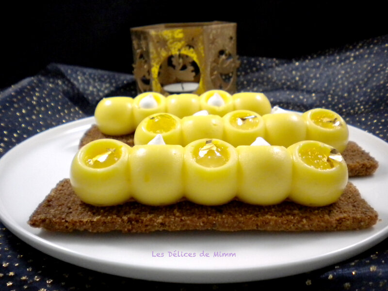 Petites bûches individuelles façon tarte au citron 5