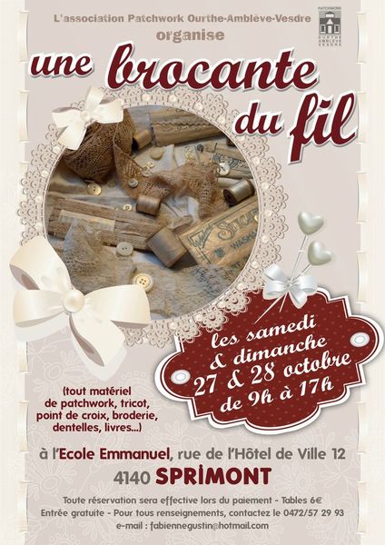 Affiche brocante 2012