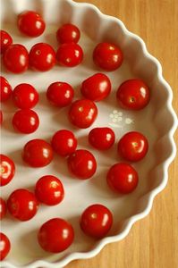 Clafoutis tomates cerises & tofu soyeux_1b