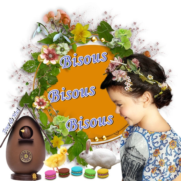 Bisous fillette oeuf chocolat 25032022