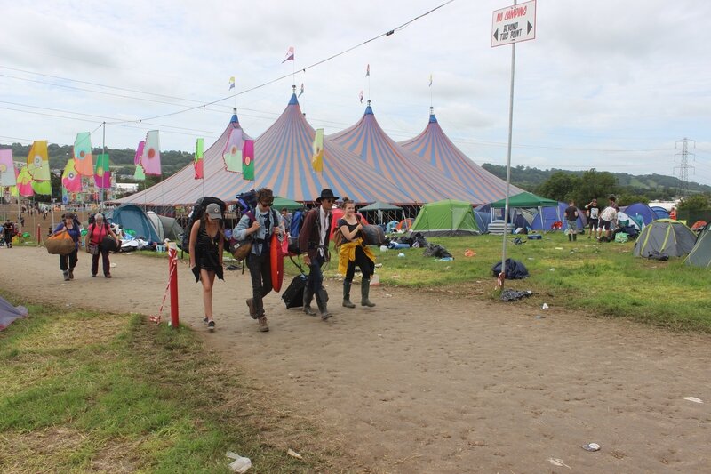 Glastonbury festival J+5 lundi 29 juin 2015 punters