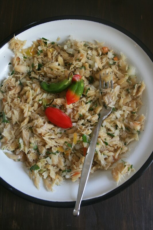 Chiquetaille de morue à l'antillaise