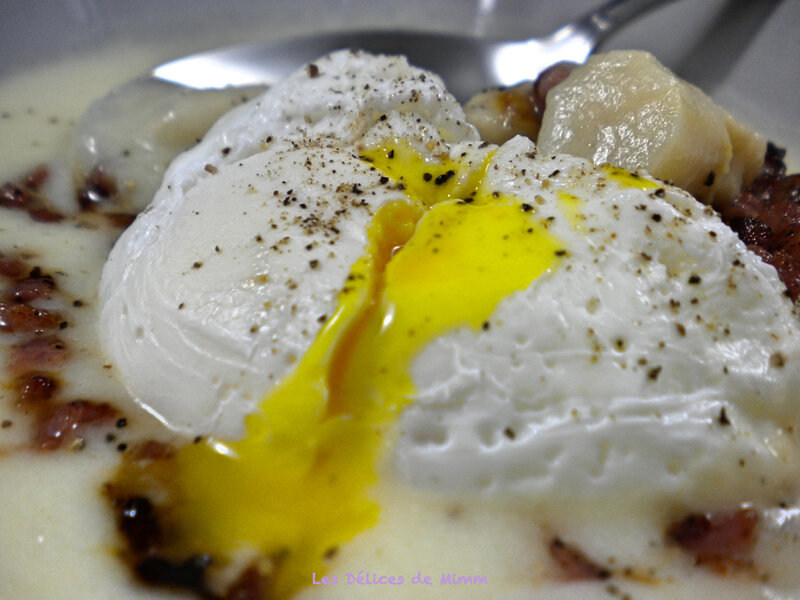 Velouté d’asperges, croustillant de jambon cru et œuf poché 4