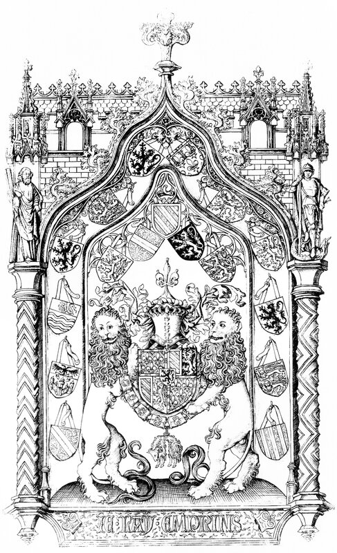 Les Grandes armoiries de Charles le Téméraire, 1468 (cliché commons.wikimedia.org)