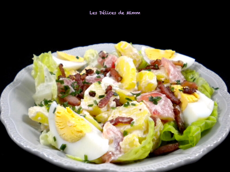 Salade froide de pommes de terre aux lardons