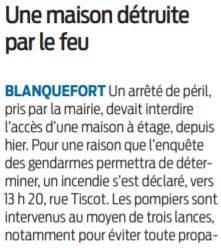 2021 06 15 SO Une maison détruite par le feu