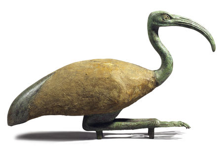 7_Egyptian_bronze_and_wood_ibis