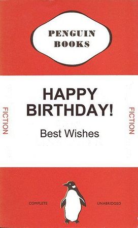 Fake Penguin Birthday card oliver gigacz