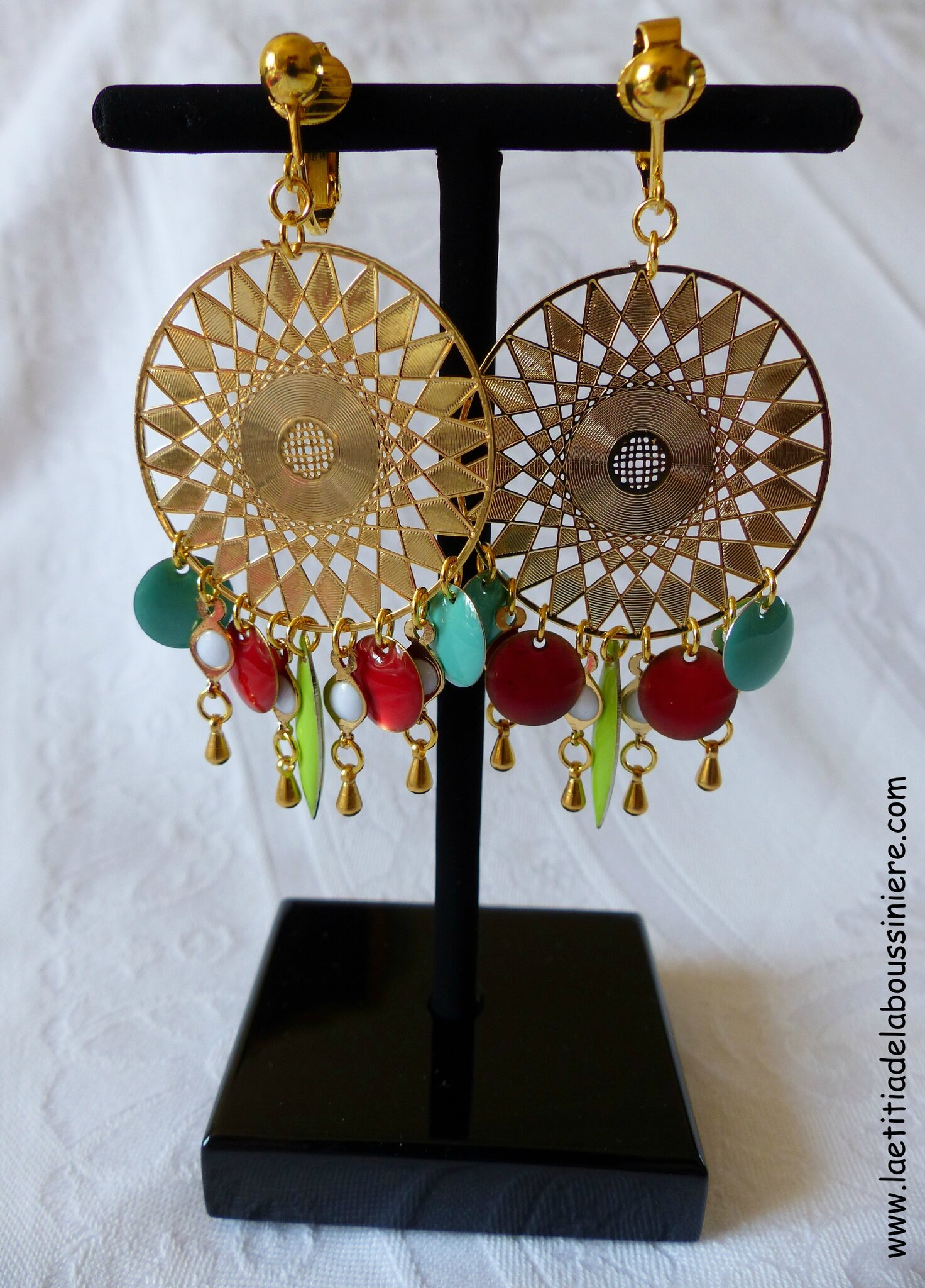 BO Aztèque (anis, rouge ambré et aigue) - 37 €