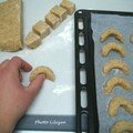 Comment réaliser les <b>croissants</b> de <b>lune</b> vanille noisette