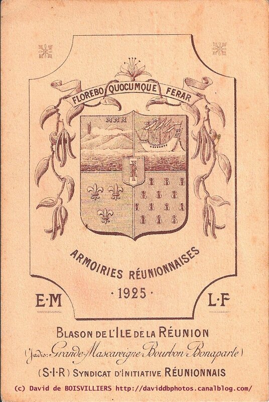 CPA - Escale Réunionnaise du Croiseur DUQUESNE (Mai 1929)